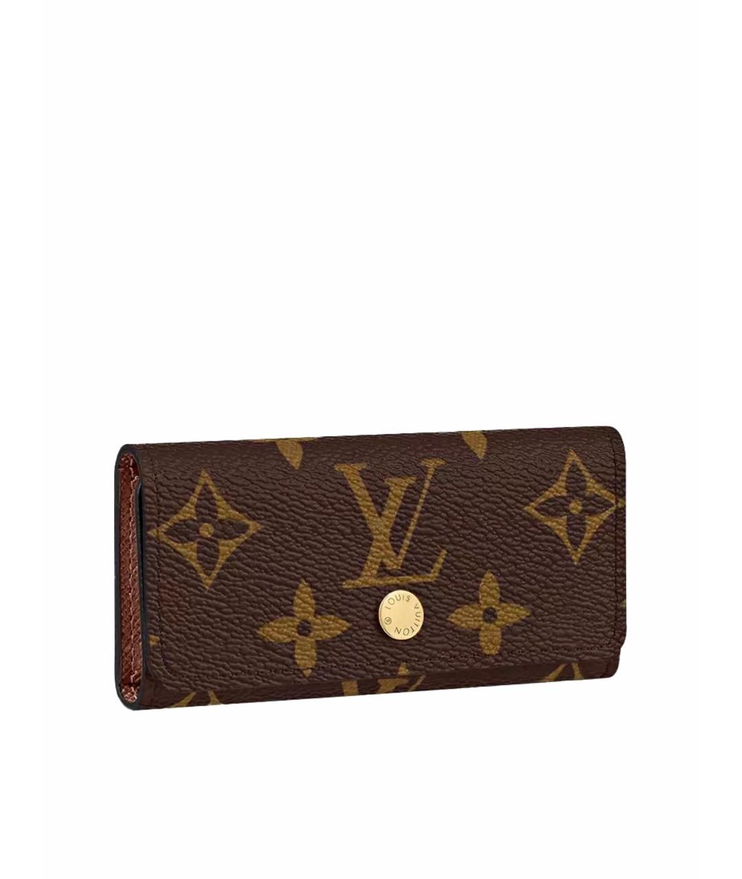 LOUIS VUITTON Коричневая ключница, фото 1