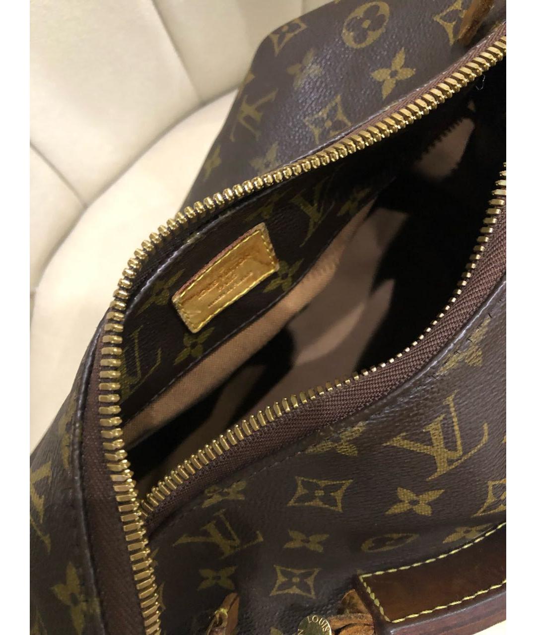 LOUIS VUITTON Кожаная сумка с короткими ручками, фото 4