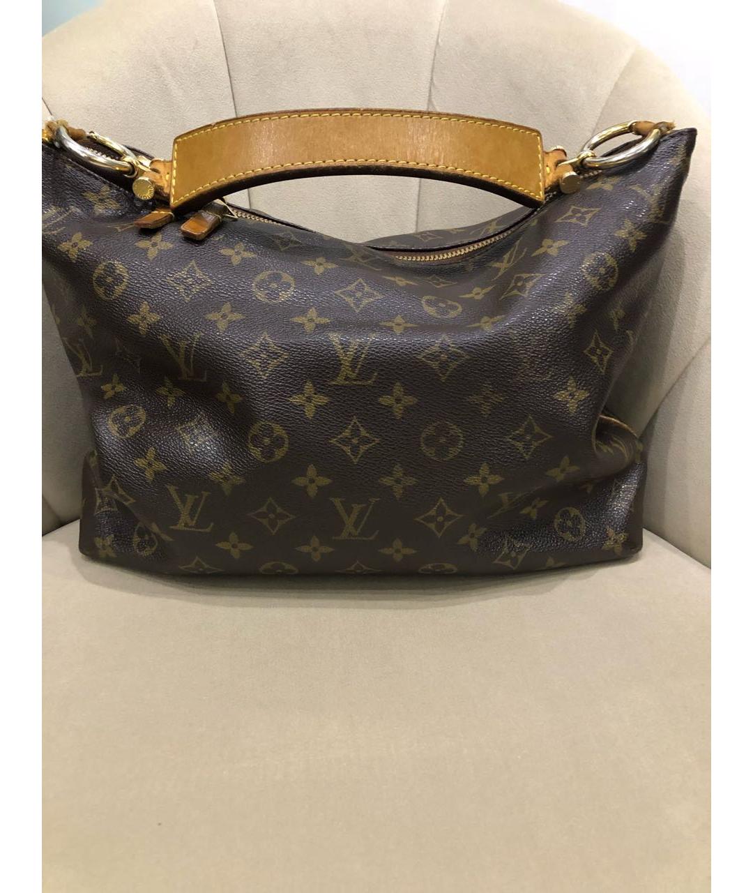 LOUIS VUITTON Кожаная сумка с короткими ручками, фото 3