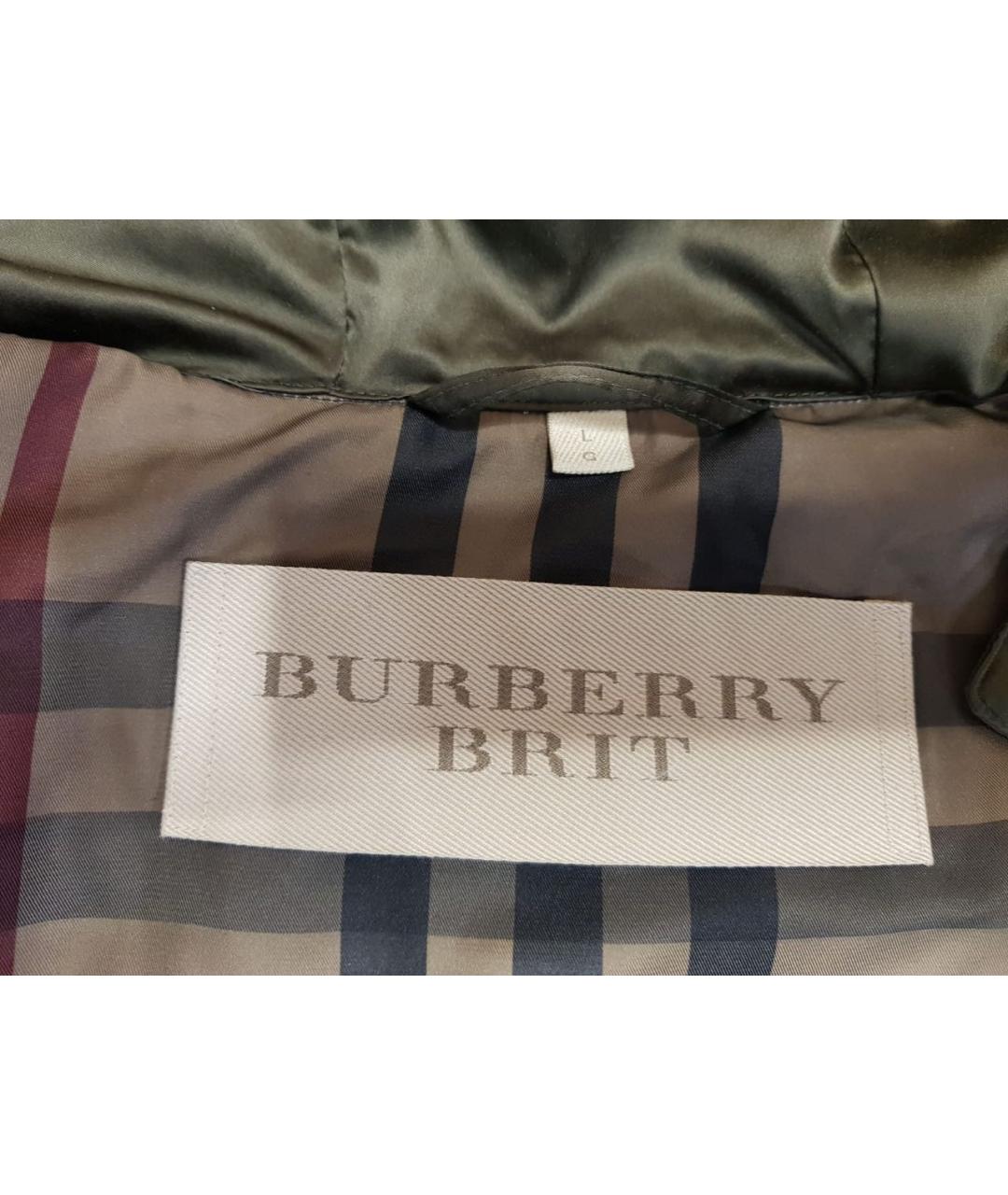 BURBERRY Хаки жилетка, фото 3