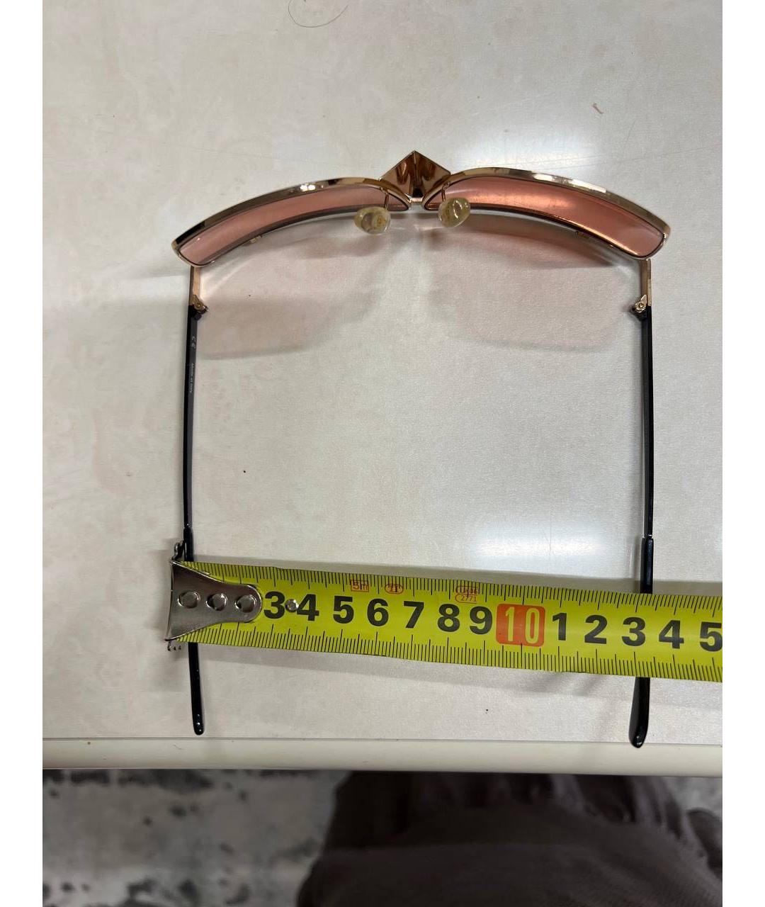 GIVENCHY Бежевые металлические солнцезащитные очки, фото 3