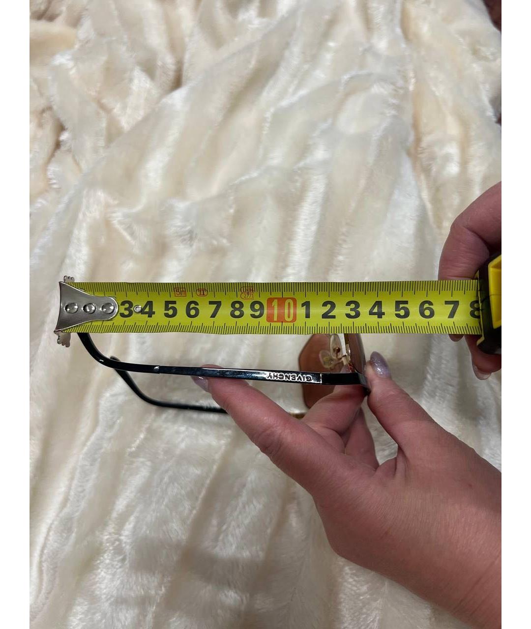 GIVENCHY Бежевые металлические солнцезащитные очки, фото 4