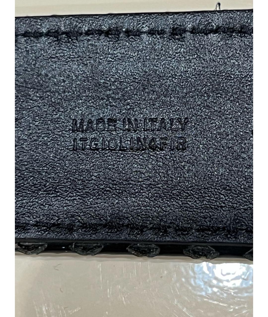 BURBERRY Черный ремень из лакированной кожи, фото 4