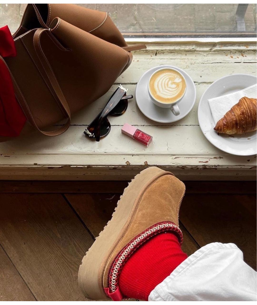 UGG AUSTRALIA Коричневые замшевые полусапоги, фото 7