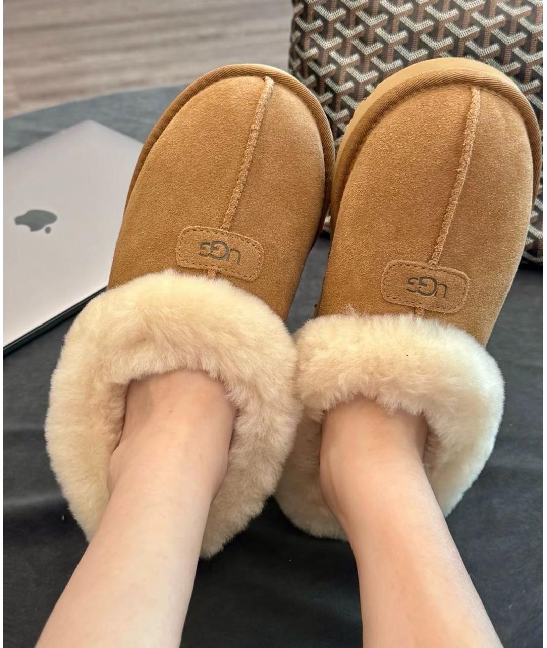 UGG AUSTRALIA Коричневые замшевые полусапоги, фото 6