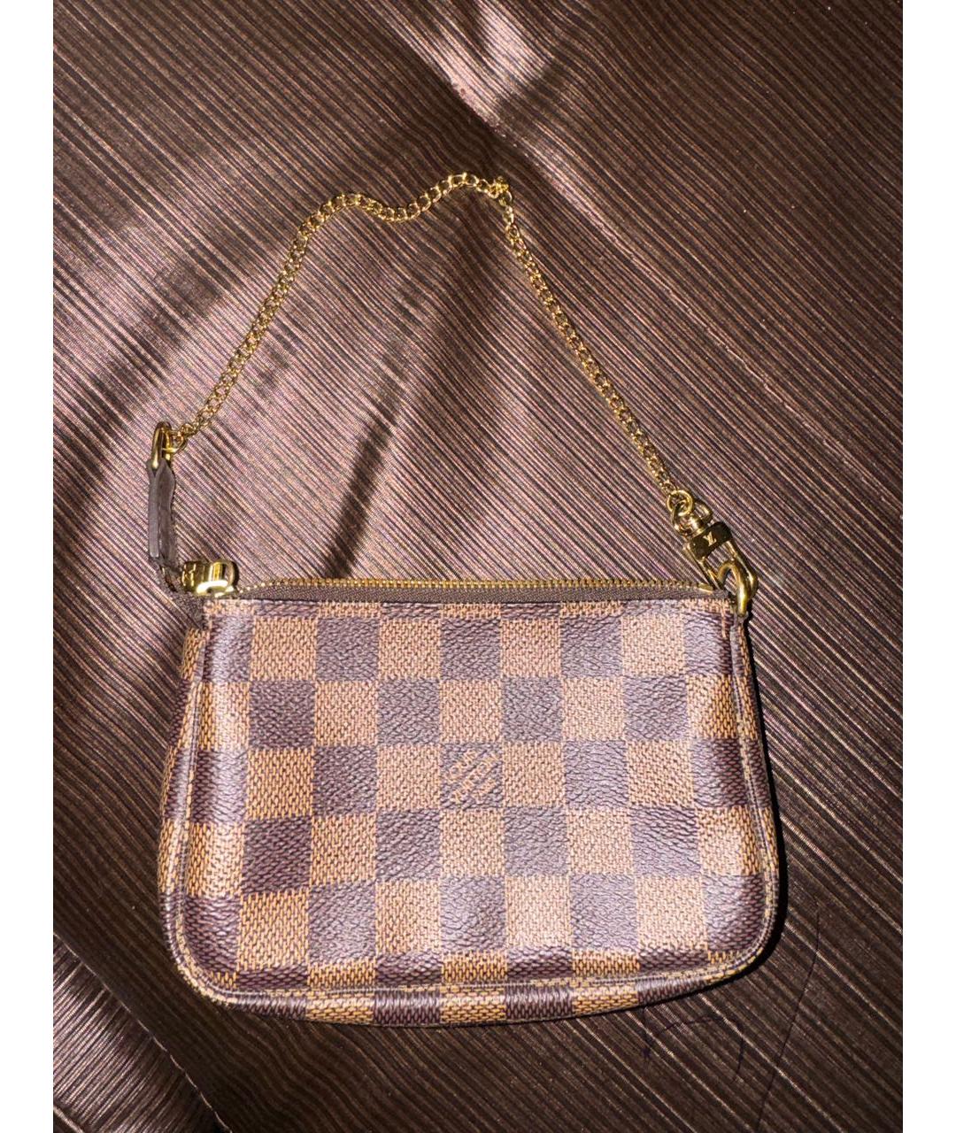 LOUIS VUITTON Коричневая сумка с короткими ручками, фото 5