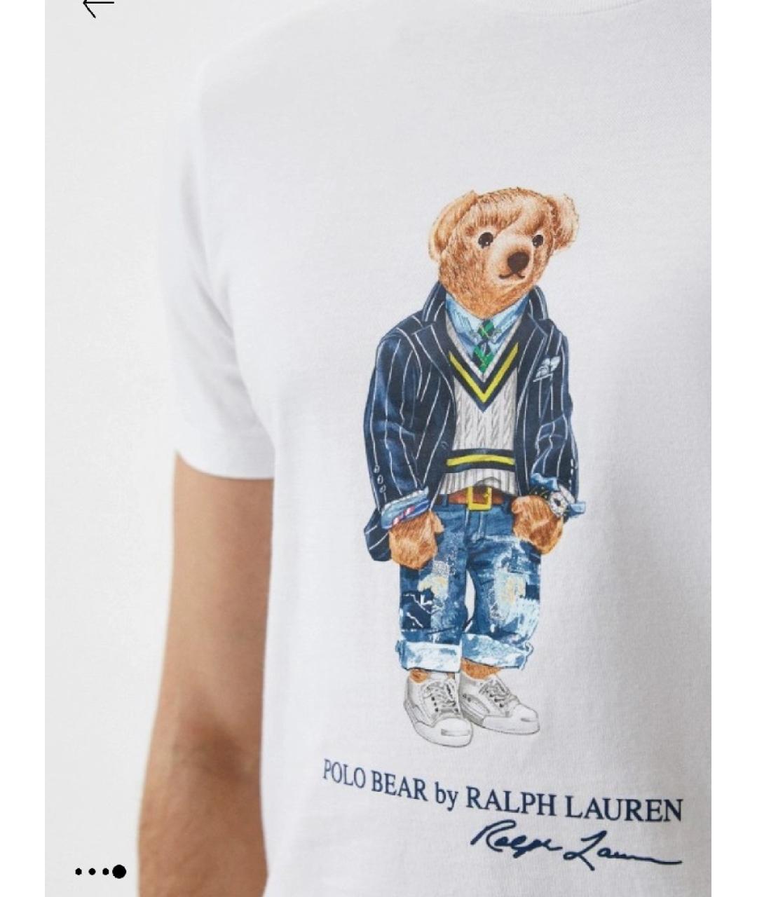 POLO RALPH LAUREN Белая хлопковая футболка, фото 3