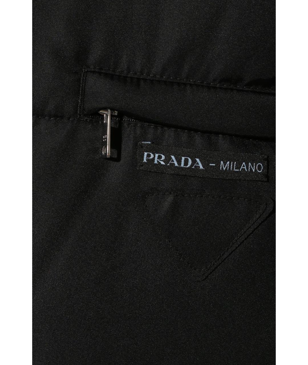 PRADA Черная полиамидовая куртка, фото 7
