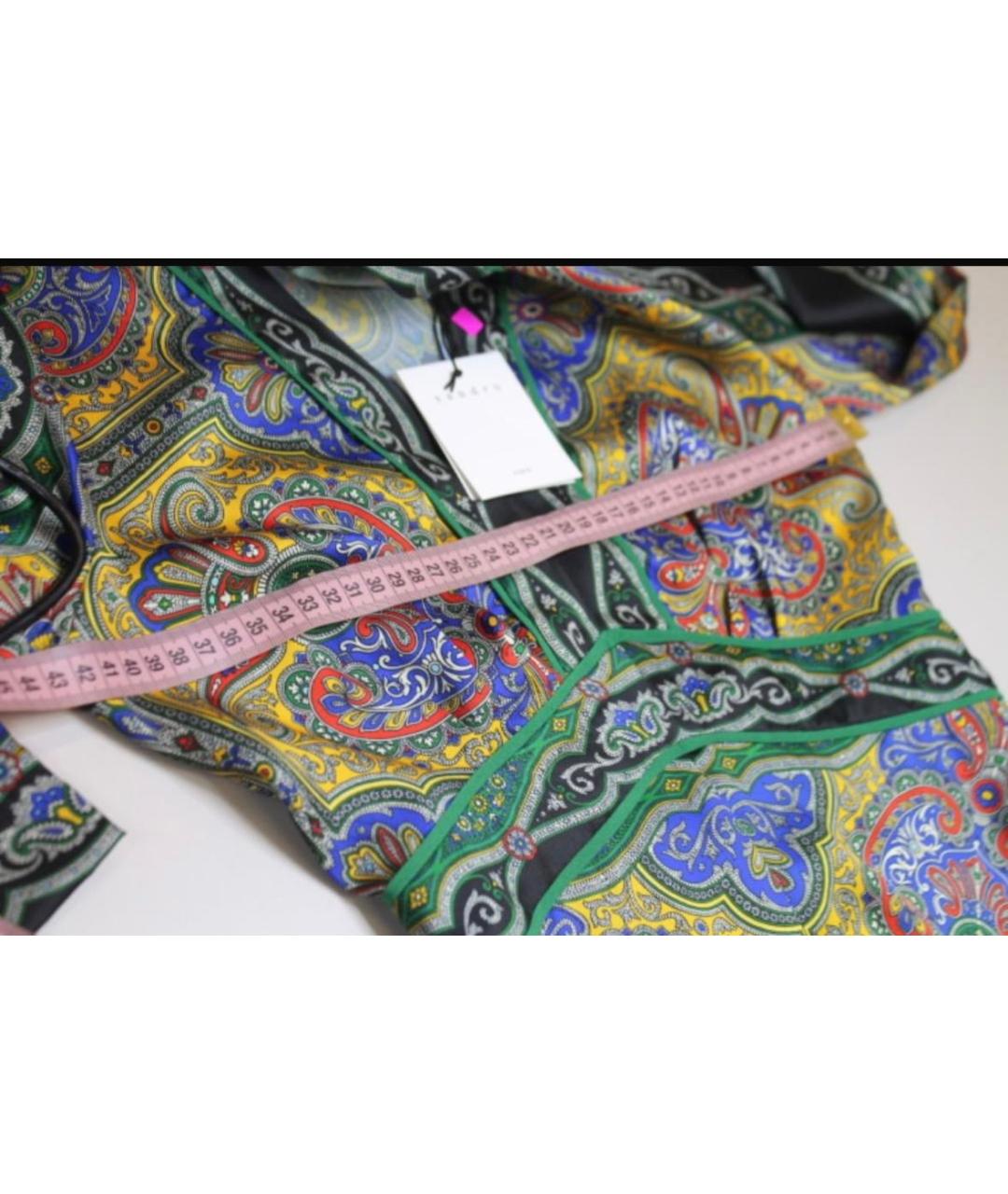 SANDRO Мульти полиэстеровое коктейльное платье, фото 6