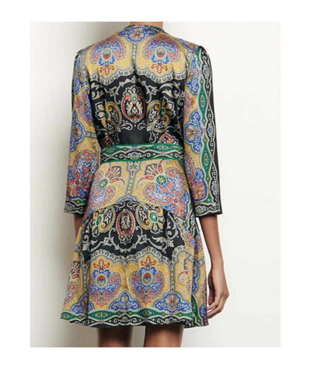 SANDRO Мульти полиэстеровое коктейльное платье, фото 2