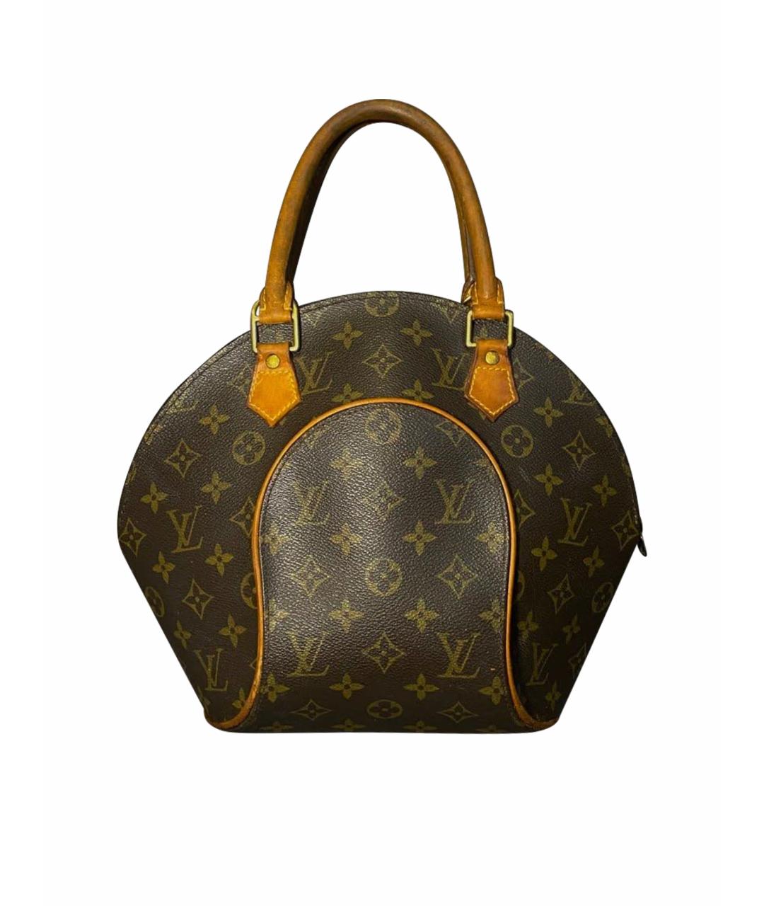 LOUIS VUITTON Коричневая кожаная сумка с короткими ручками, фото 1