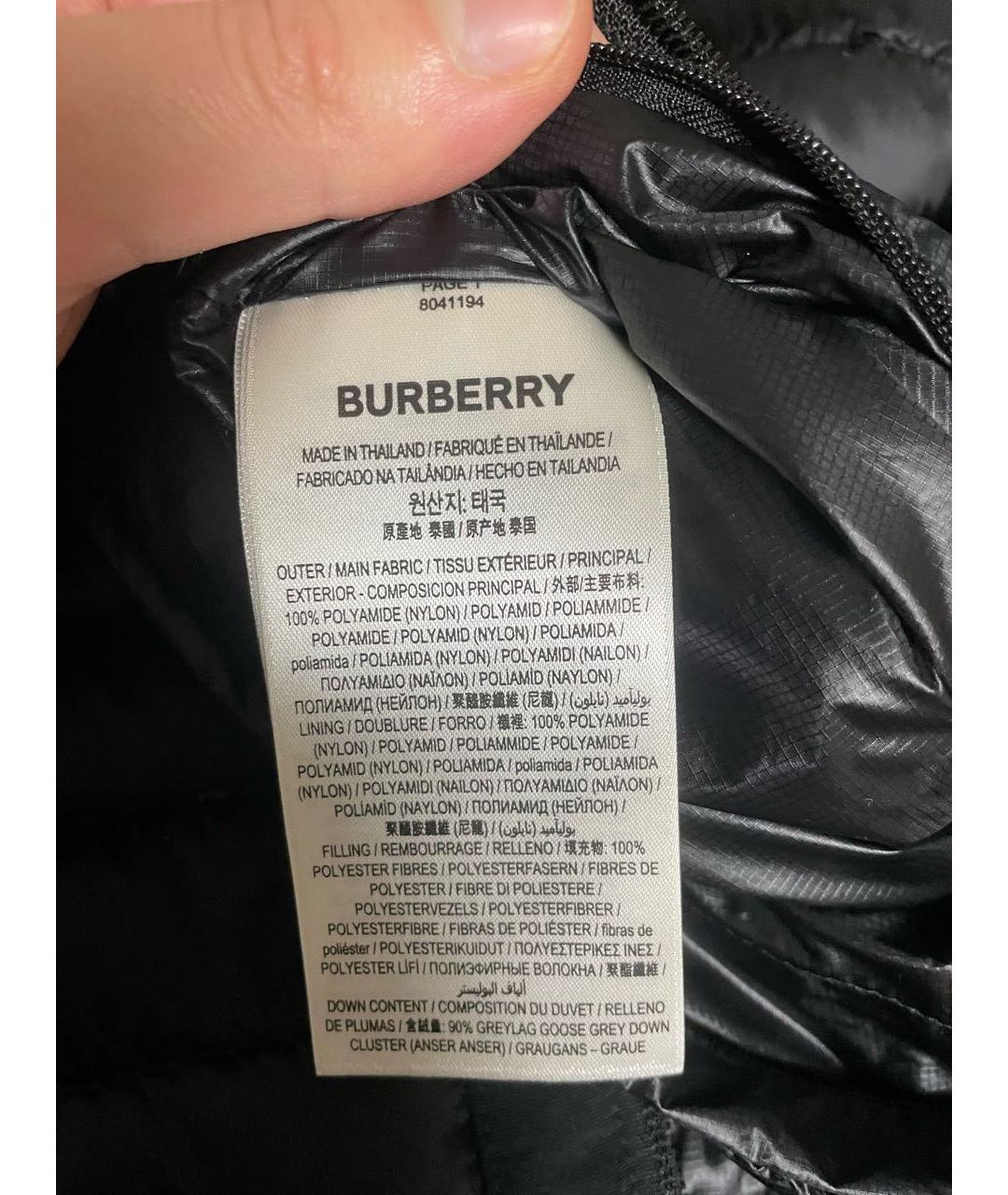 BURBERRY Черная куртка, фото 7