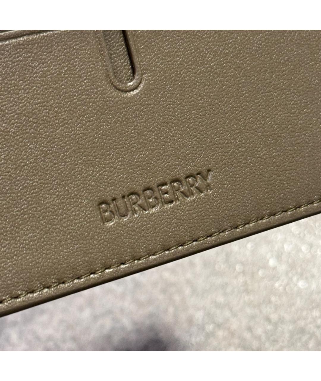 BURBERRY Кожаный кардхолдер, фото 8