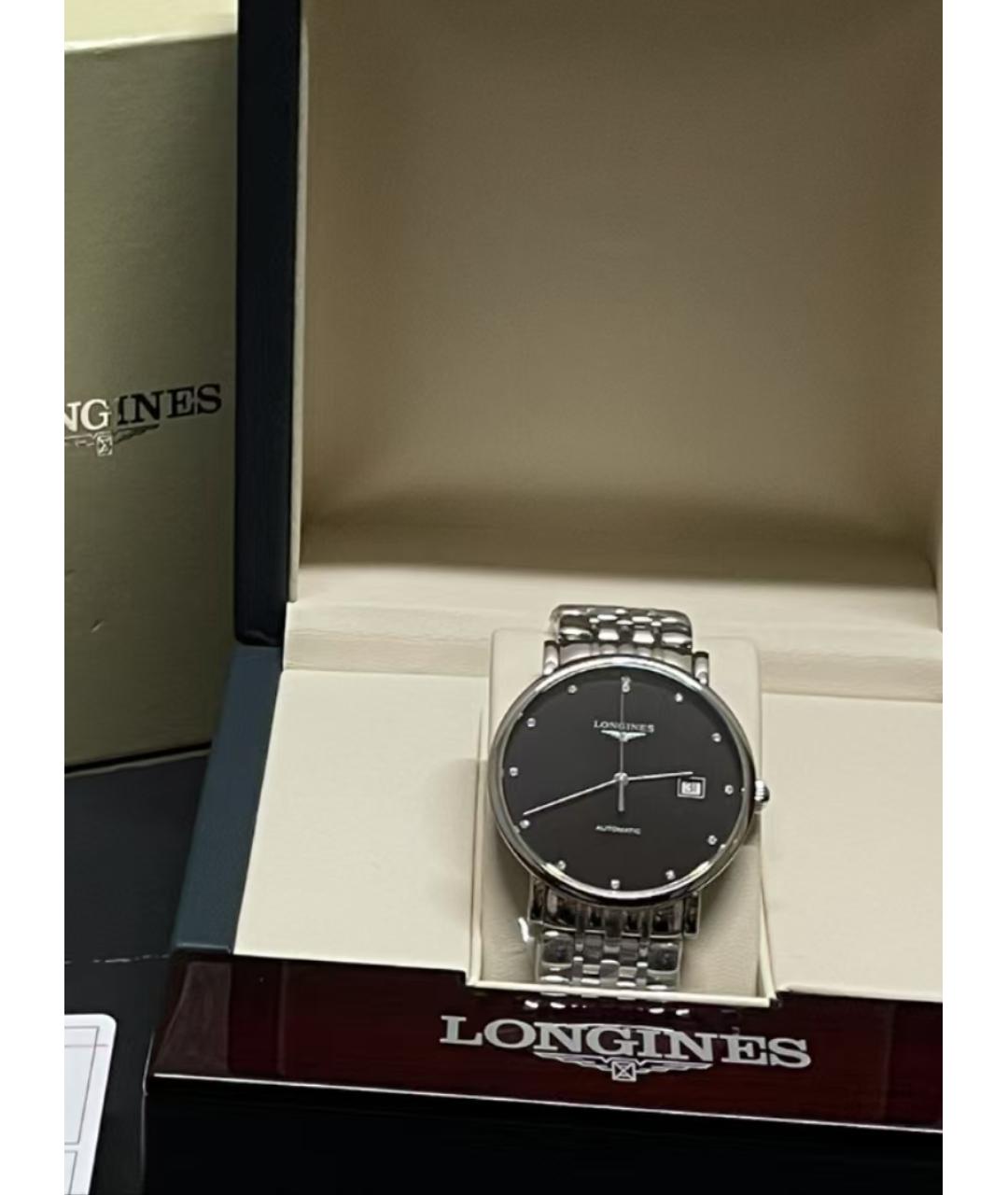 LONGINES Черные часы, фото 2