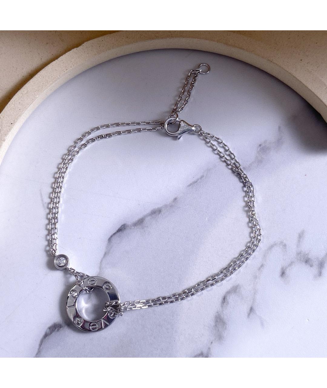 CARTIER Белый браслет из белого золота, фото 2