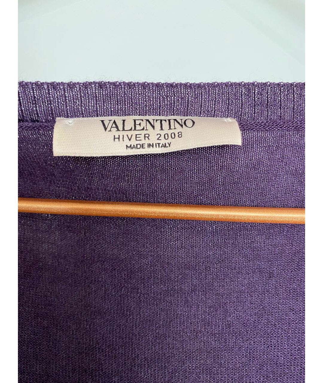 VALENTINO Фиолетовый кашемировый джемпер / свитер, фото 2