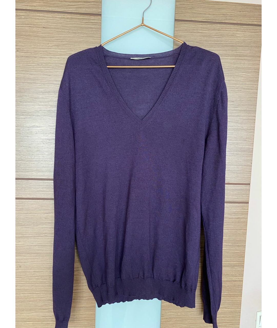 VALENTINO Фиолетовый кашемировый джемпер / свитер, фото 5