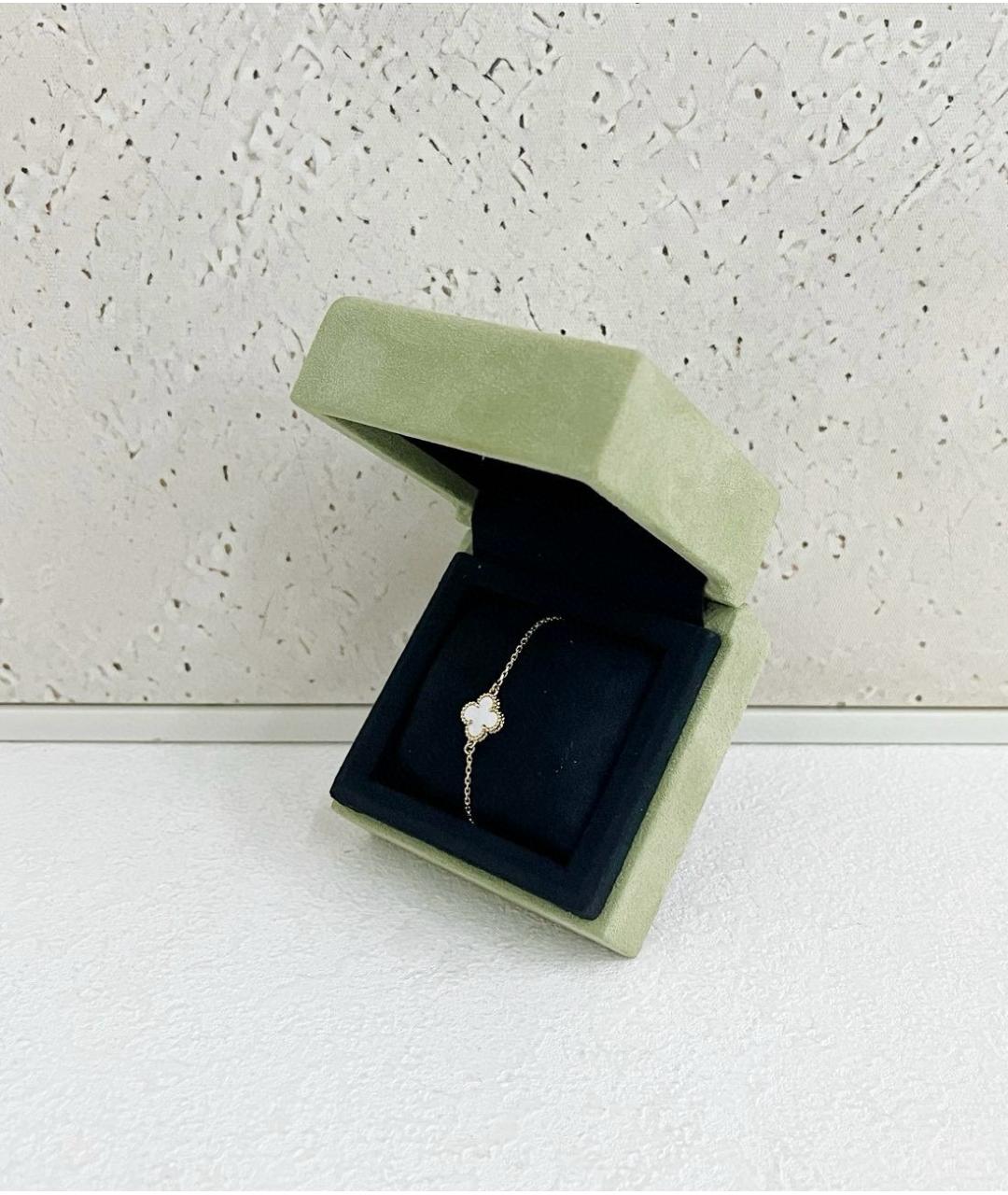 VAN CLEEF & ARPELS Белый браслет из желтого золота, фото 2