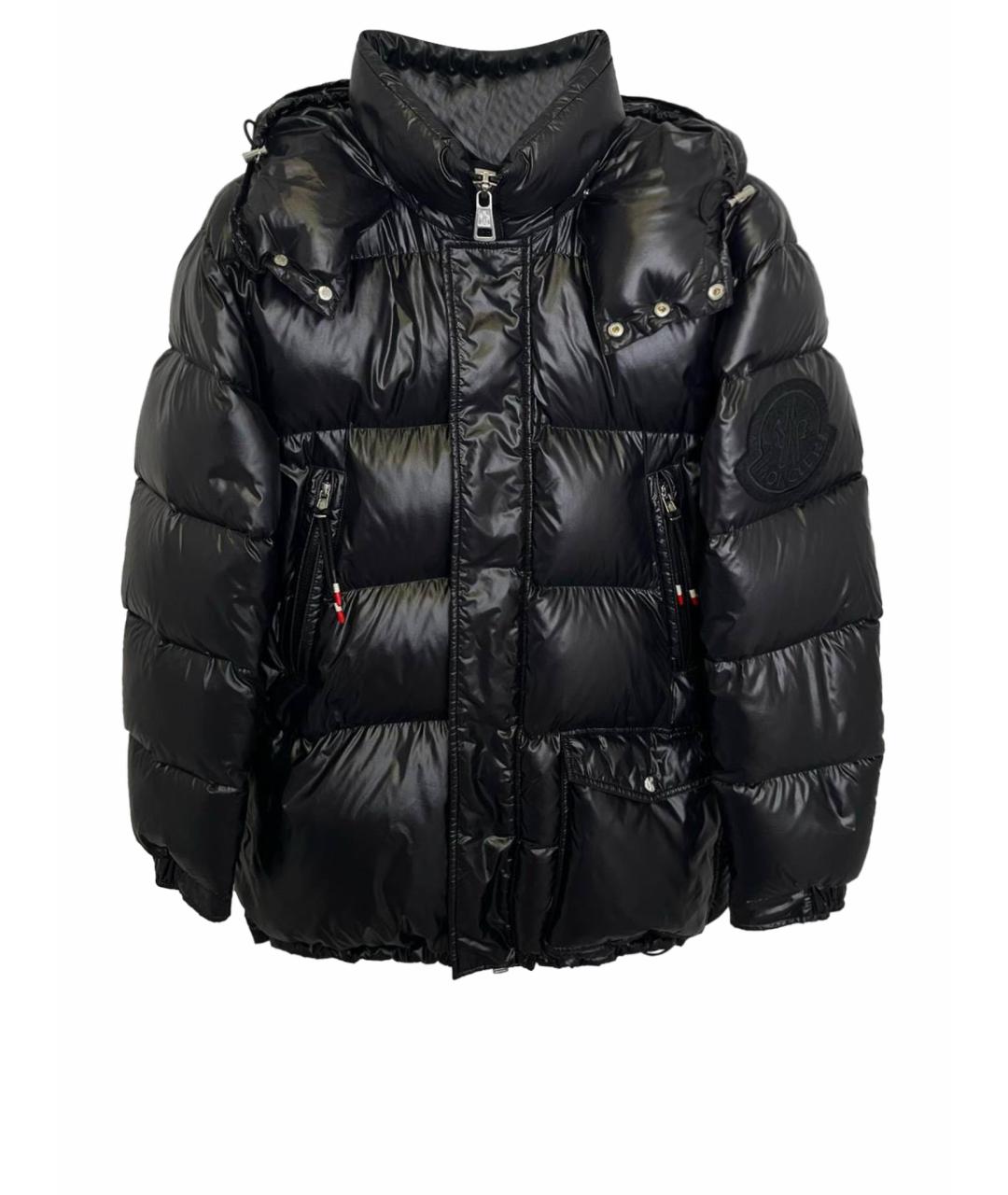 MONCLER Черный пуховик, фото 1