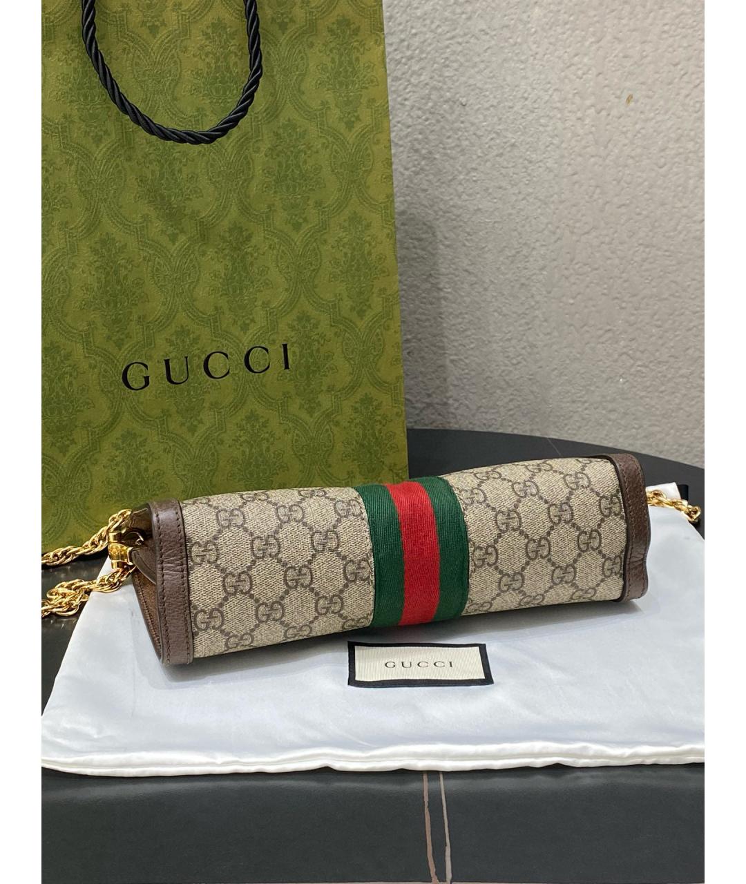 GUCCI Коричневая сумка через плечо, фото 6