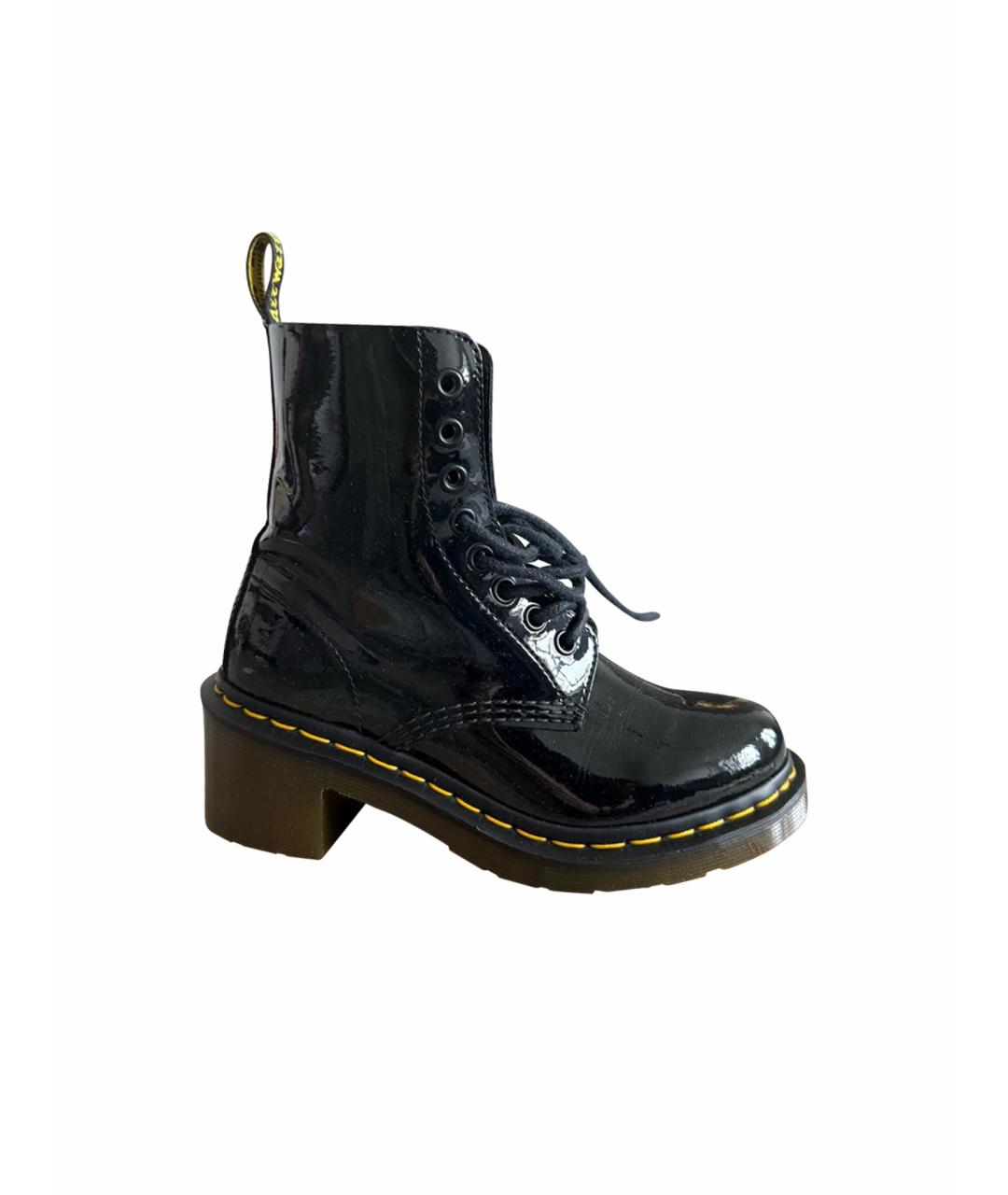 DR. MARTENS Черные ботинки из лакированной кожи, фото 4