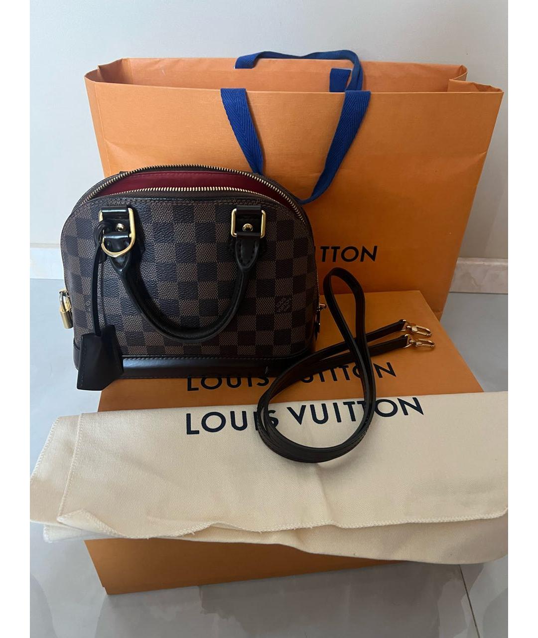 LOUIS VUITTON Коричневая сумка с короткими ручками, фото 7