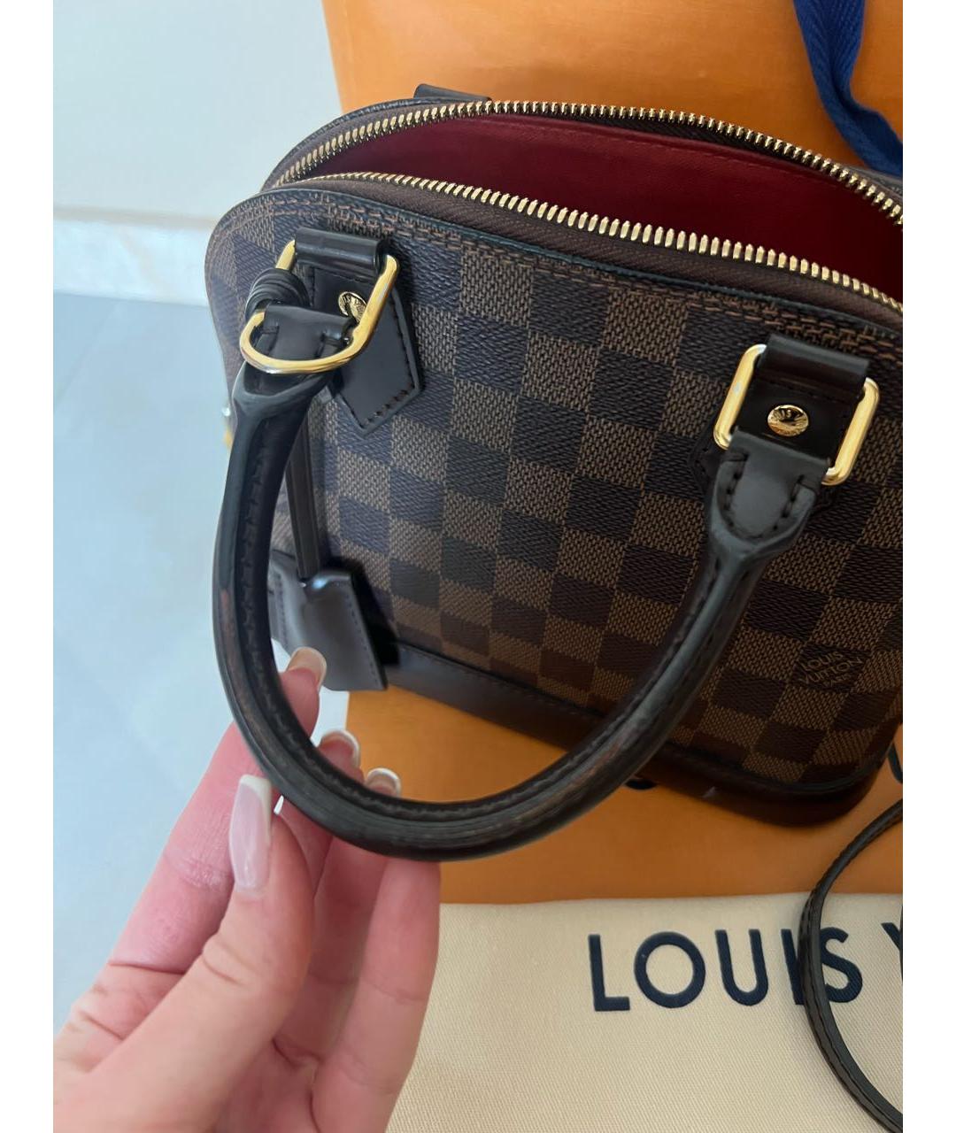 LOUIS VUITTON Коричневая сумка с короткими ручками, фото 6