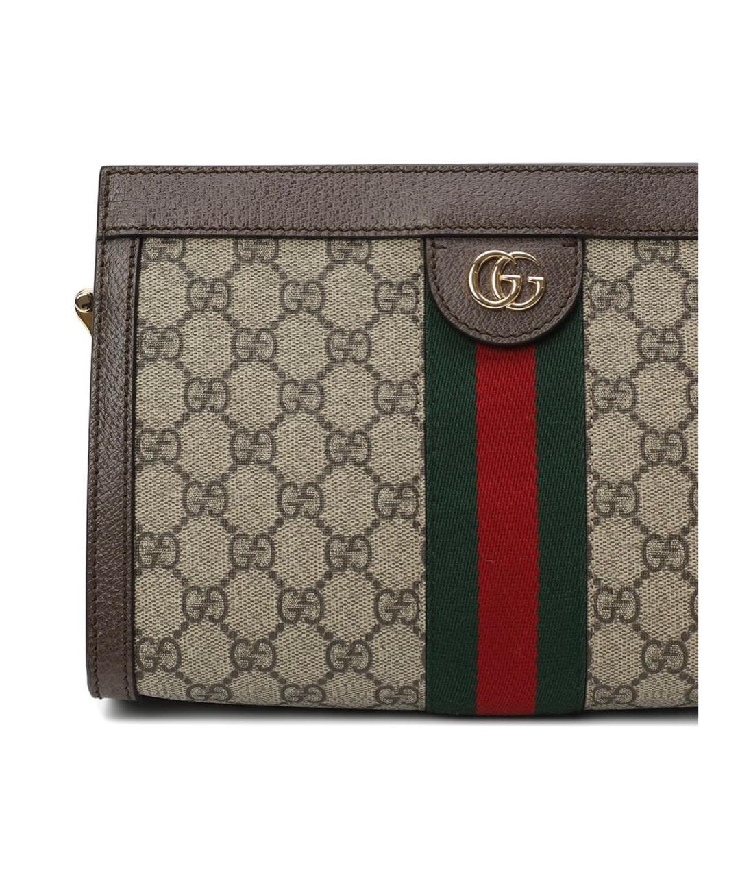 GUCCI Антрацитовая кожаная сумка через плечо, фото 4