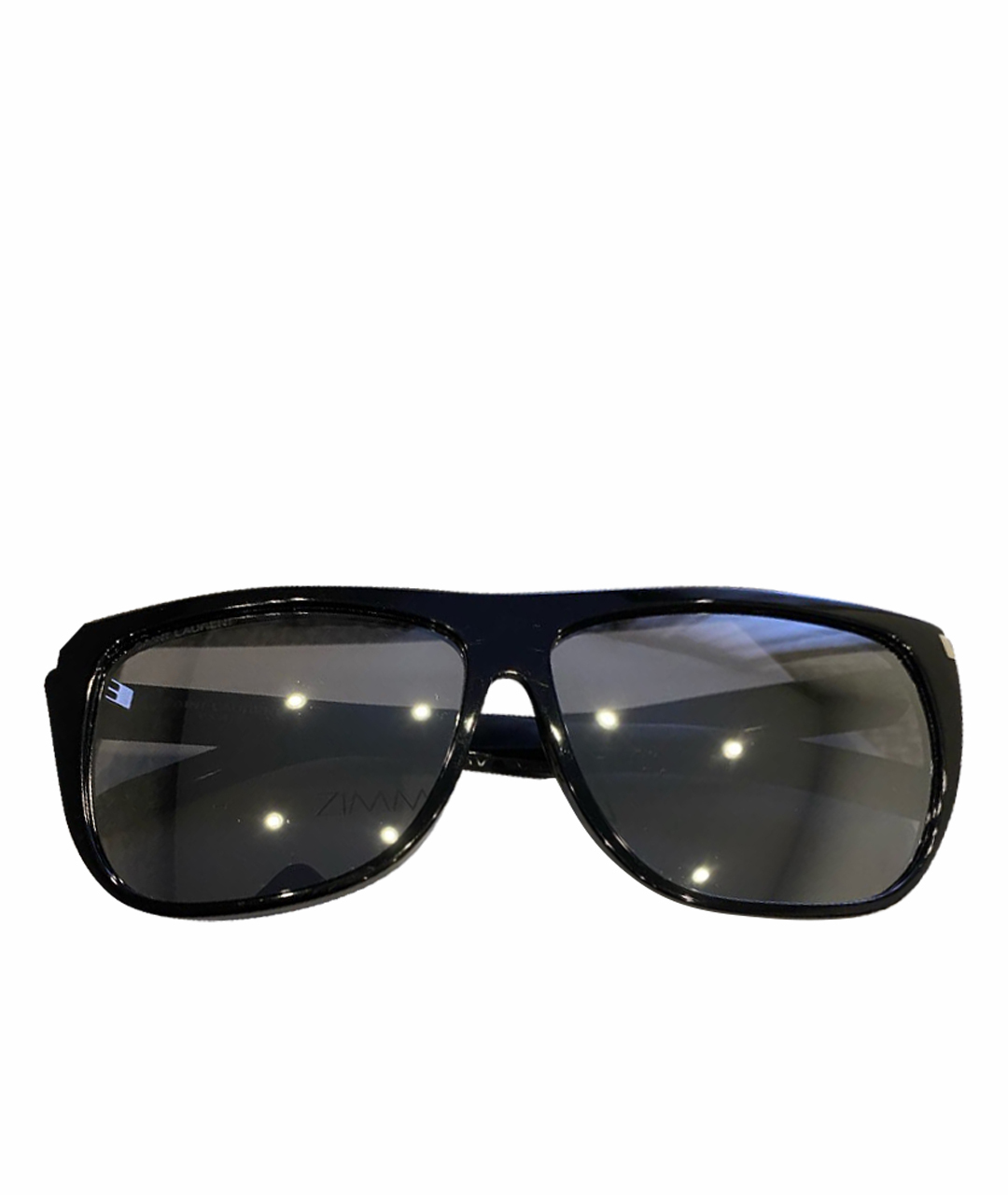 SAINT LAURENT Черные пластиковые солнцезащитные очки, фото 1