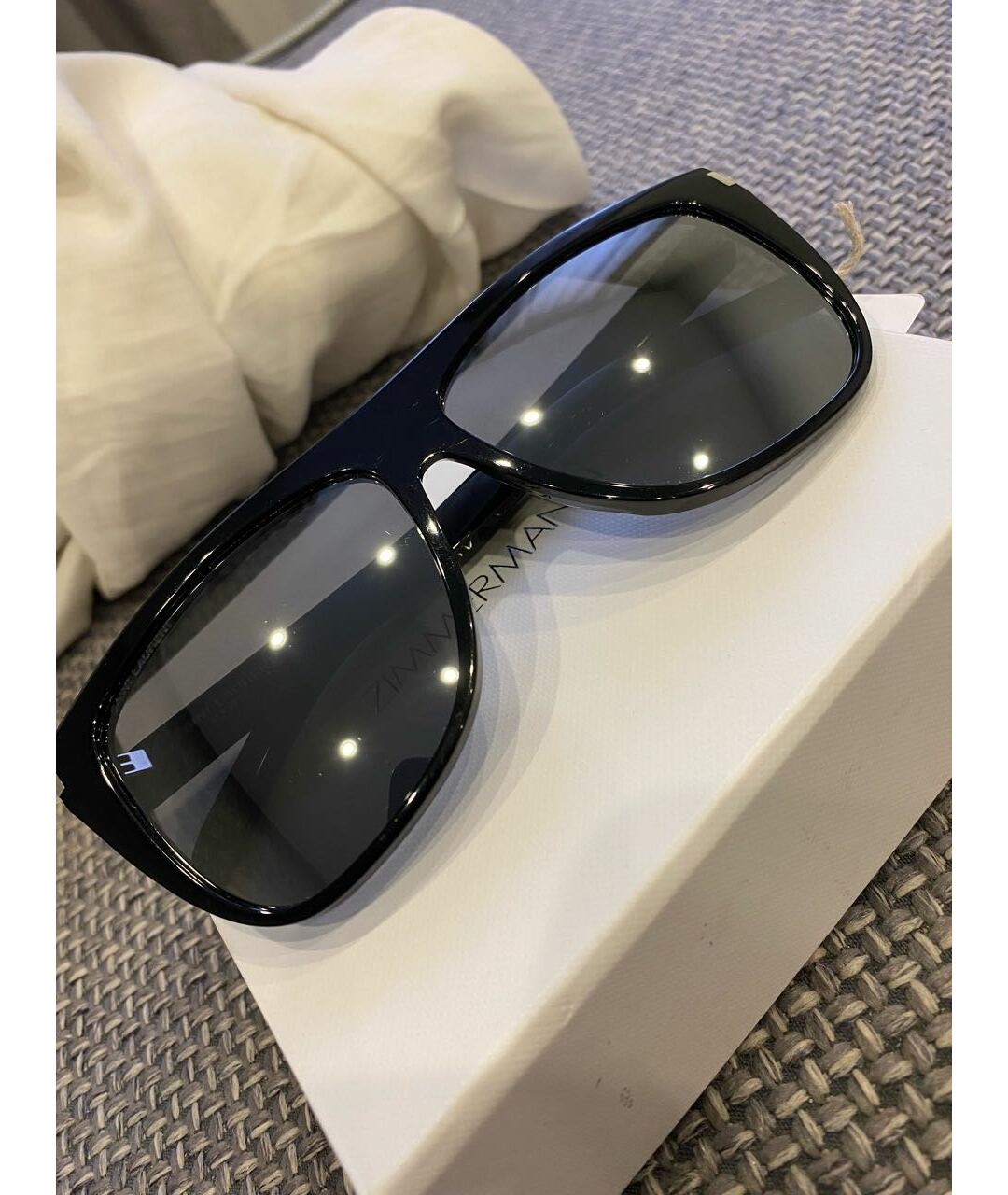 SAINT LAURENT Черные пластиковые солнцезащитные очки, фото 5