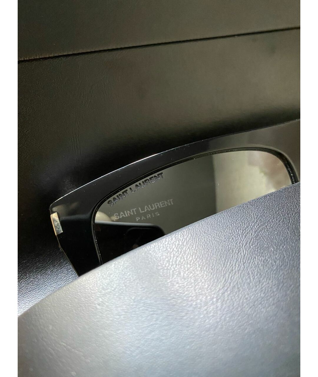 SAINT LAURENT Черные пластиковые солнцезащитные очки, фото 4