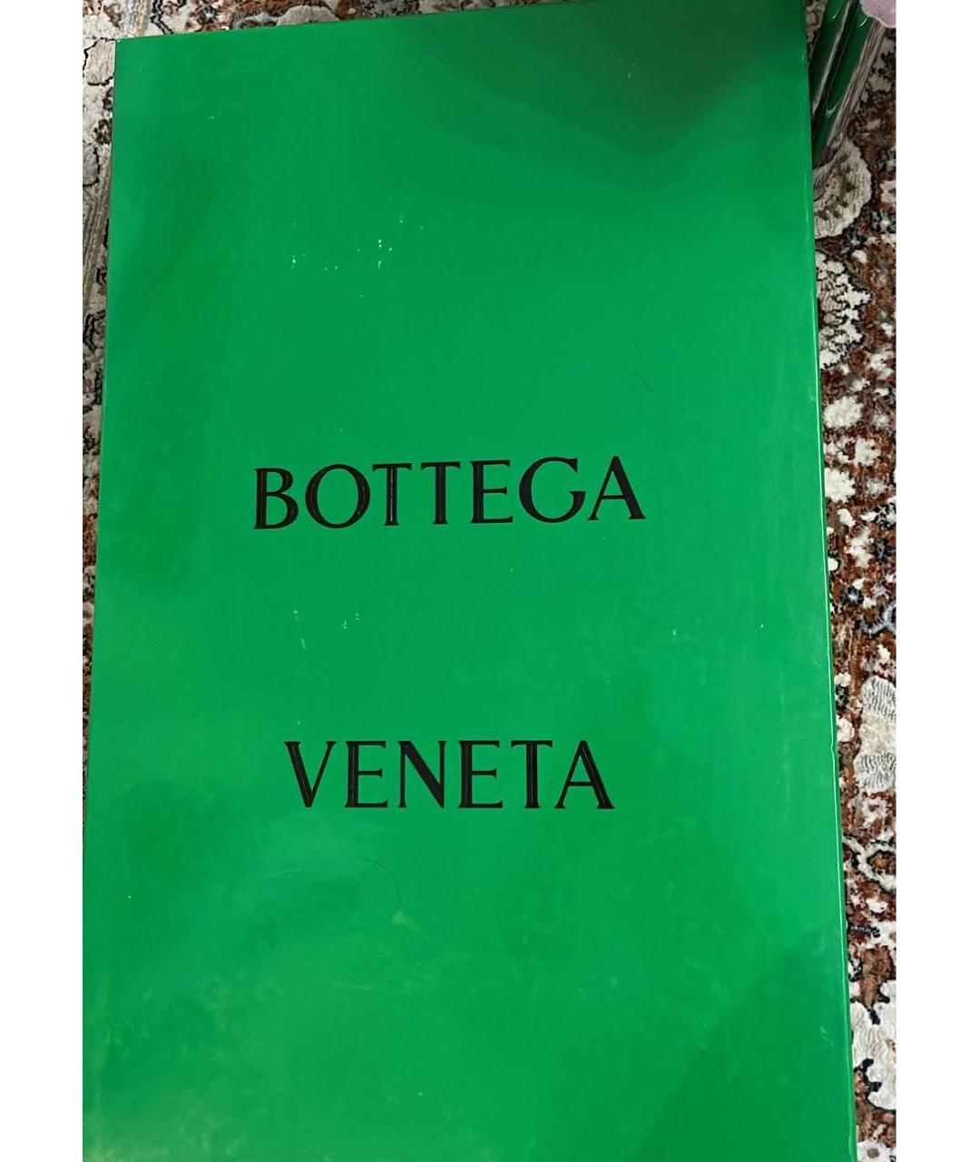 BOTTEGA VENETA Черные кожаные сапоги, фото 5