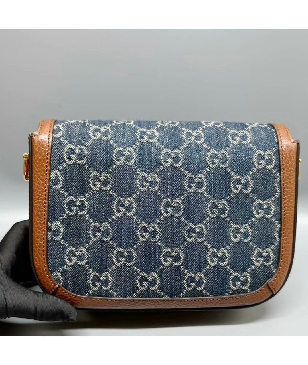 GUCCI Голубая сумка через плечо, фото 3