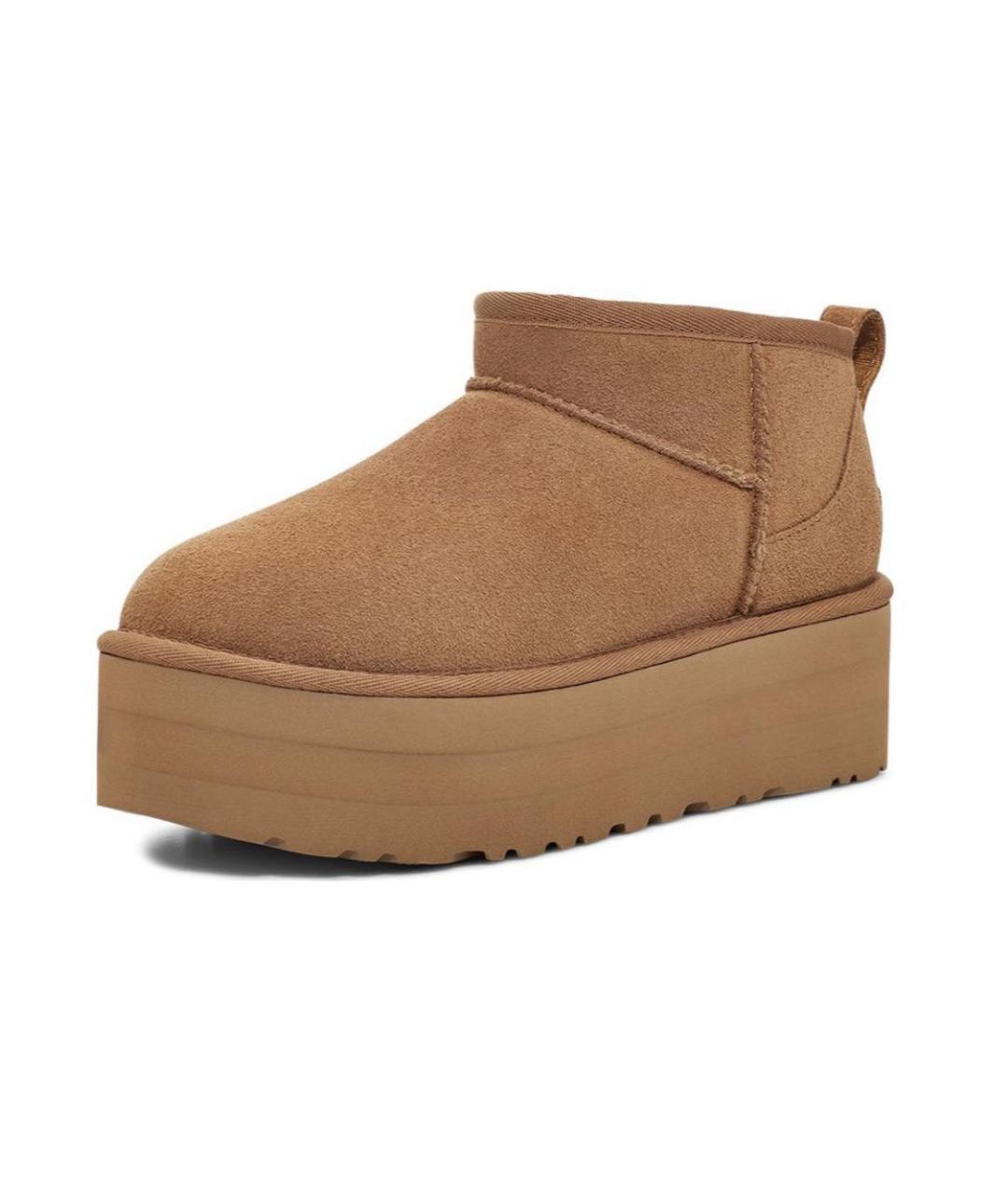 UGG AUSTRALIA Коричневые замшевые ботинки, фото 2