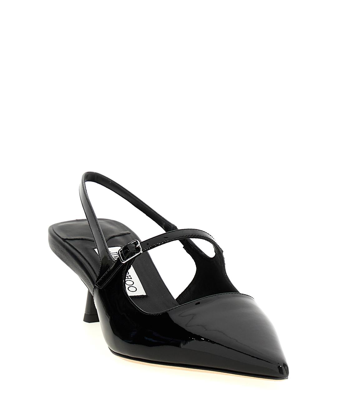 JIMMY CHOO Черные кожаные туфли, фото 2
