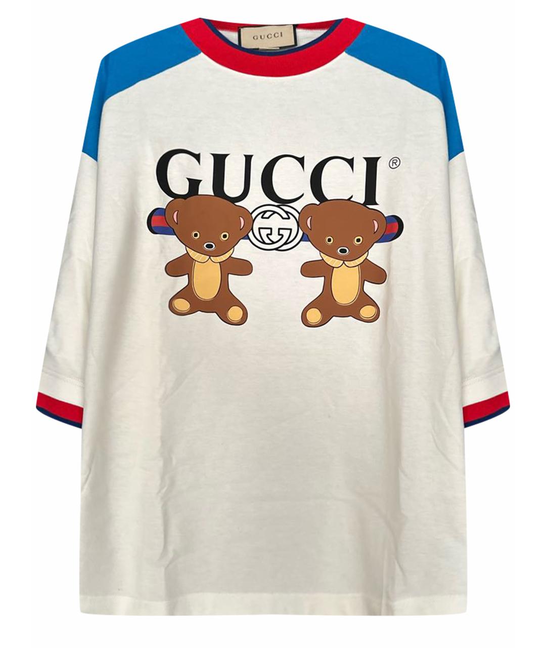 GUCCI Хлопковая футболка, фото 1