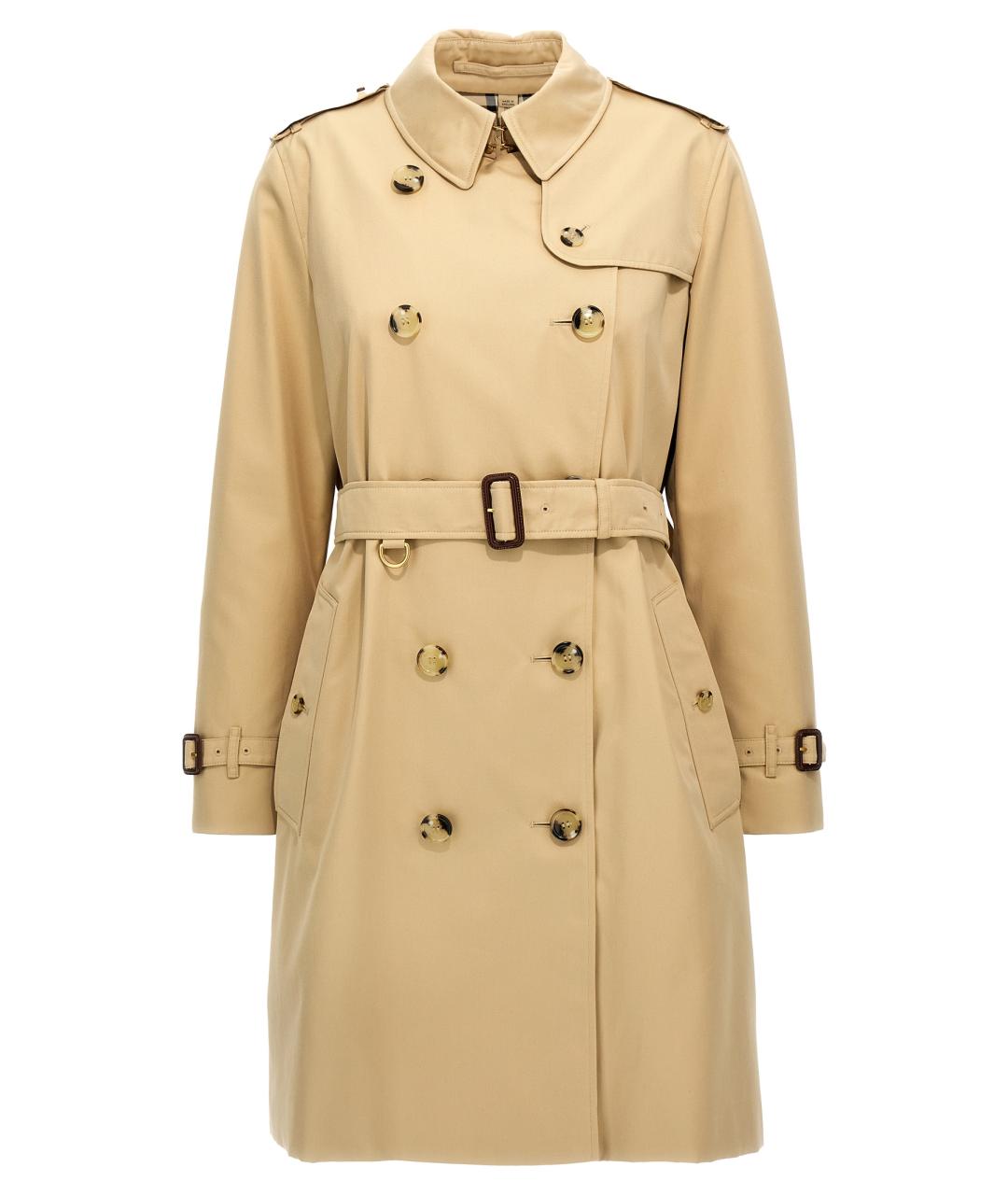 BURBERRY Бежевый хлопковый тренч/плащ, фото 2