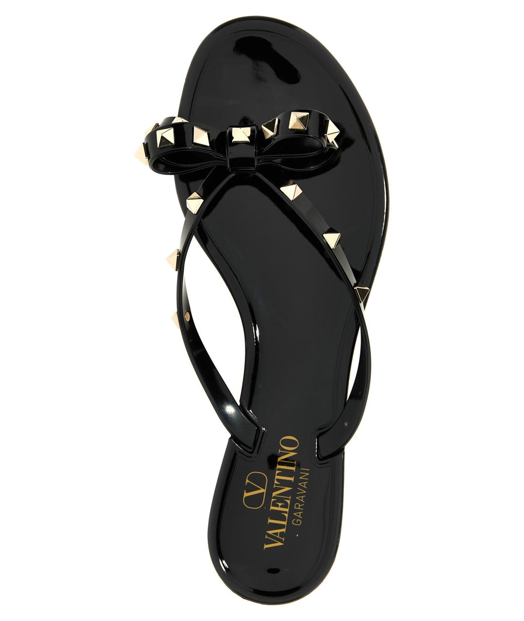 VALENTINO Черные шлепанцы, фото 4