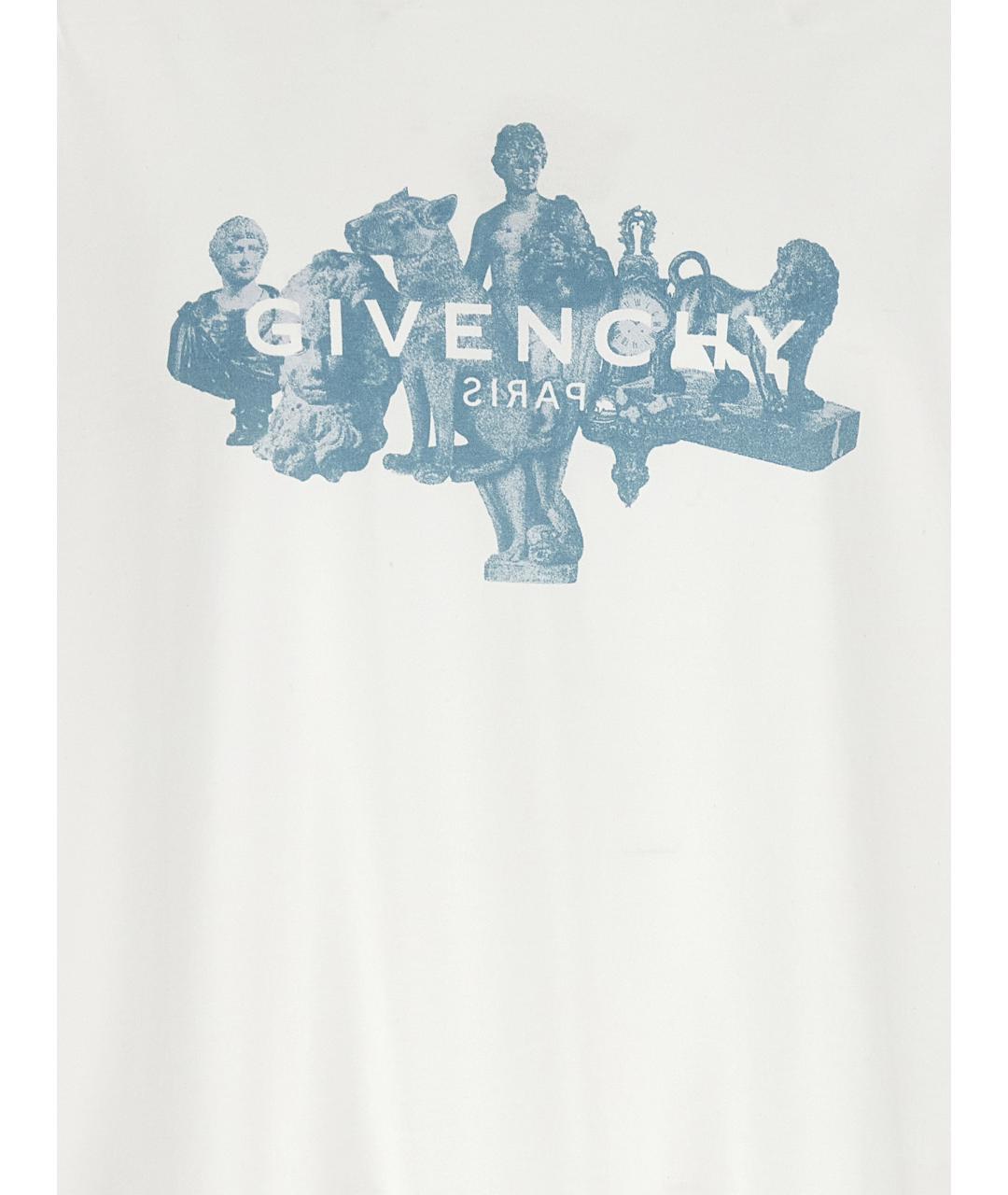 GIVENCHY Белая хлопковая футболка, фото 4