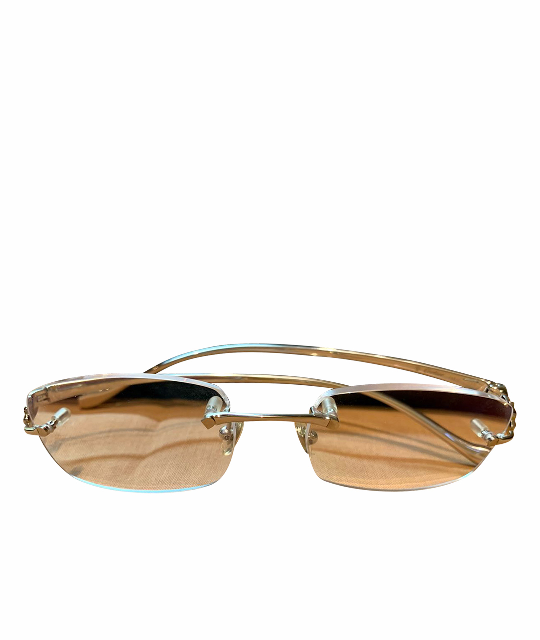 CARTIER Серебряные металлические солнцезащитные очки, фото 1