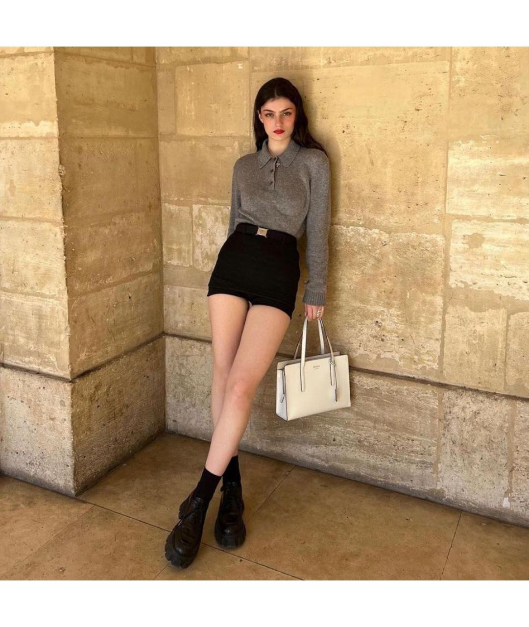 PRADA Серый кашемировый джемпер / свитер, фото 8