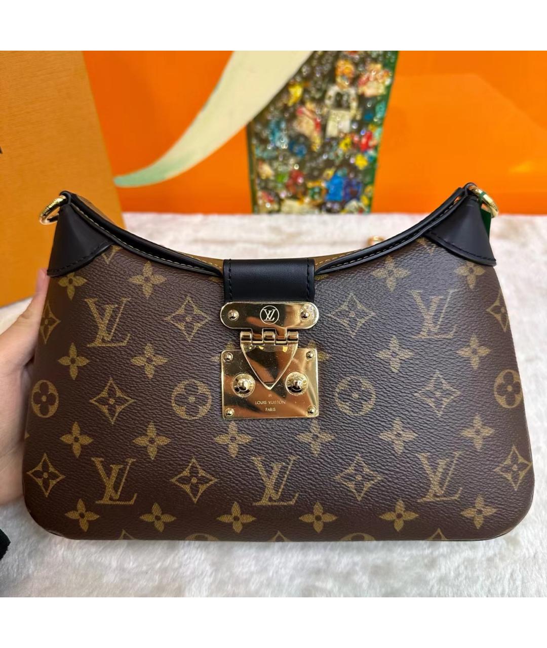 LOUIS VUITTON Коричневая сумка через плечо, фото 6