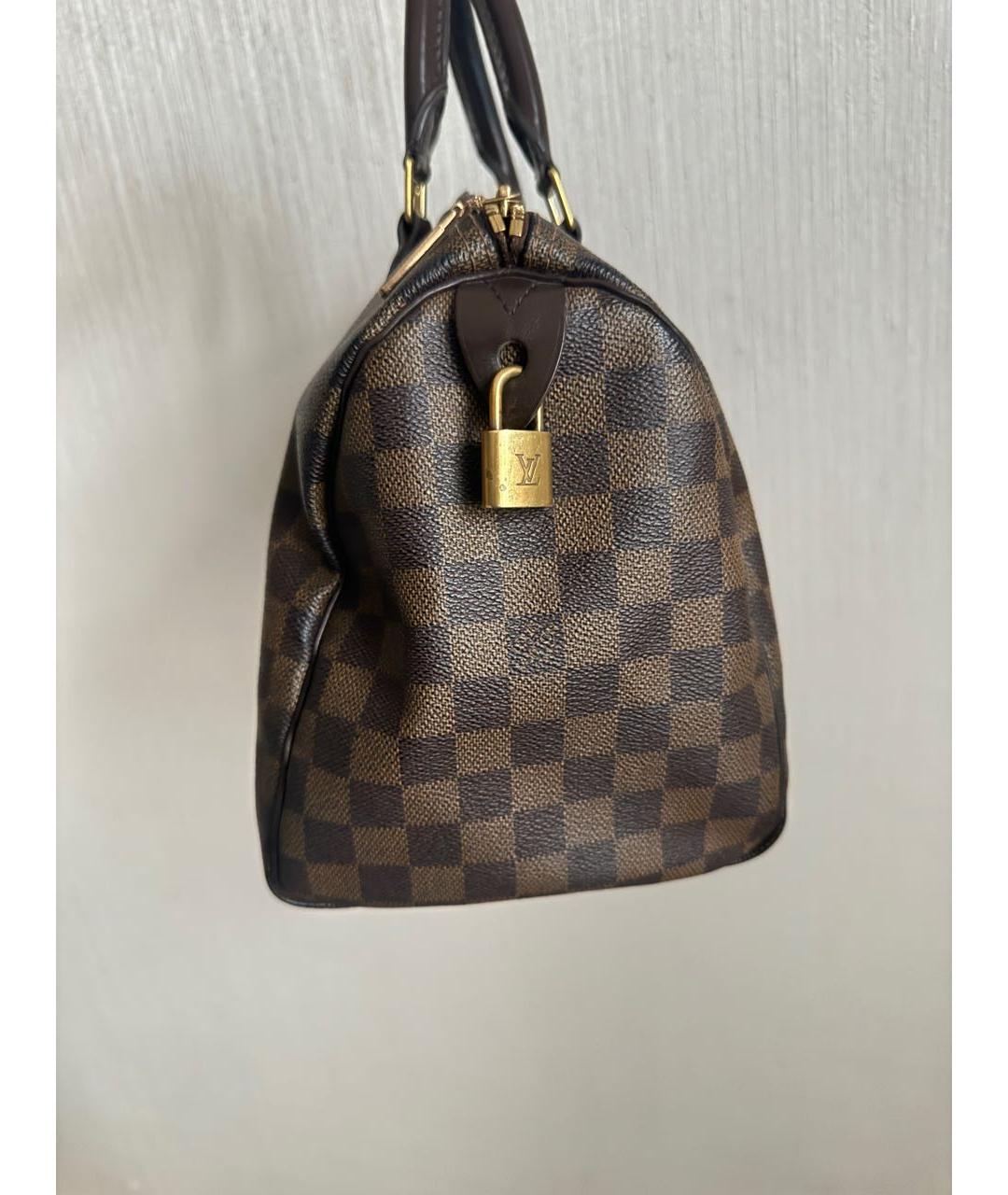 LOUIS VUITTON Коричневая кожаная сумка тоут, фото 2