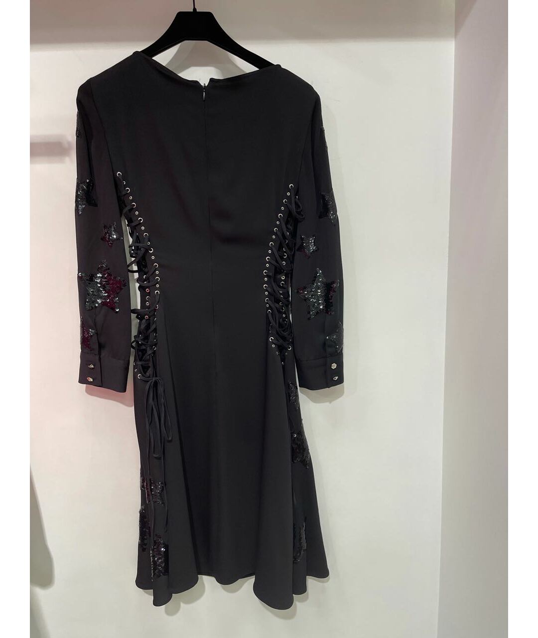 PHILIPP PLEIN Черное вискозное вечернее платье, фото 2