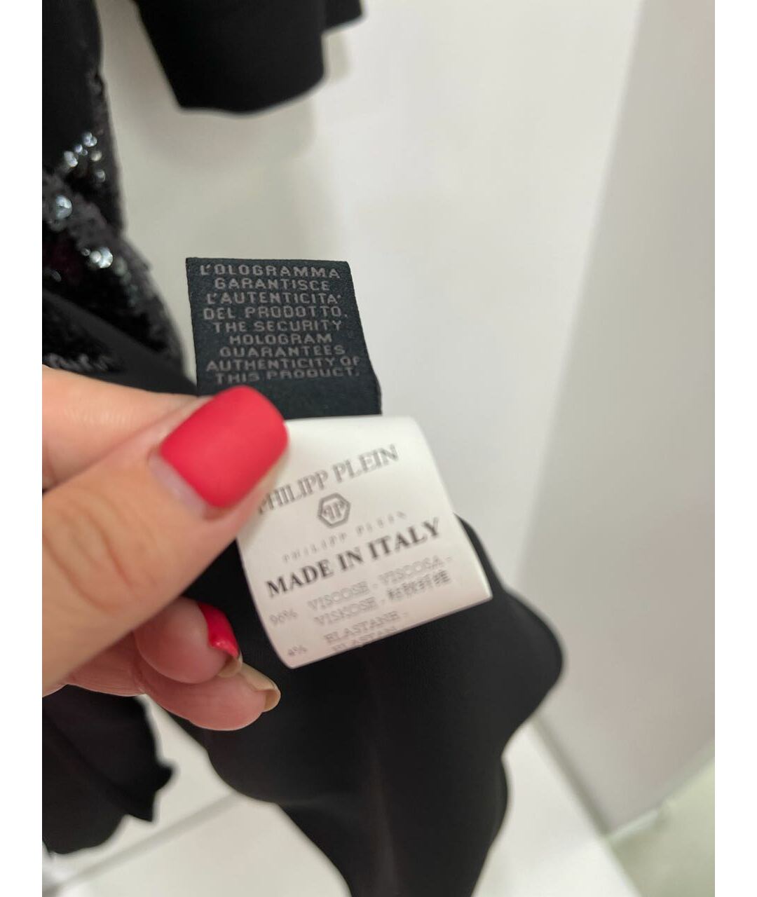 PHILIPP PLEIN Черное вискозное вечернее платье, фото 8