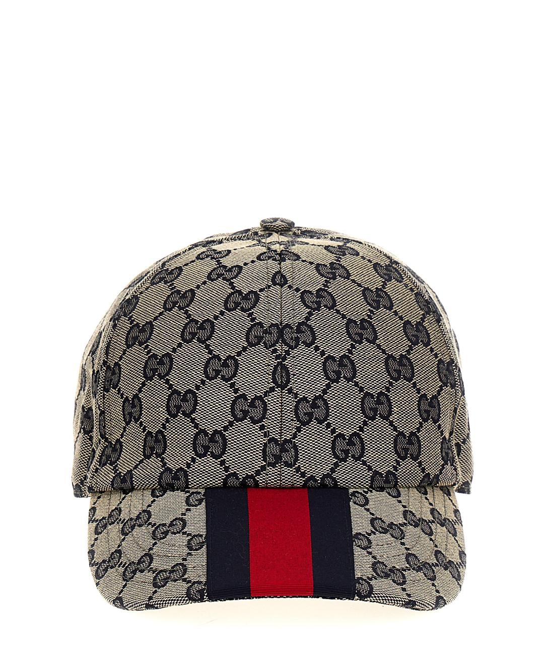 GUCCI Бежевая синтетическая кепка/бейсболка, фото 1