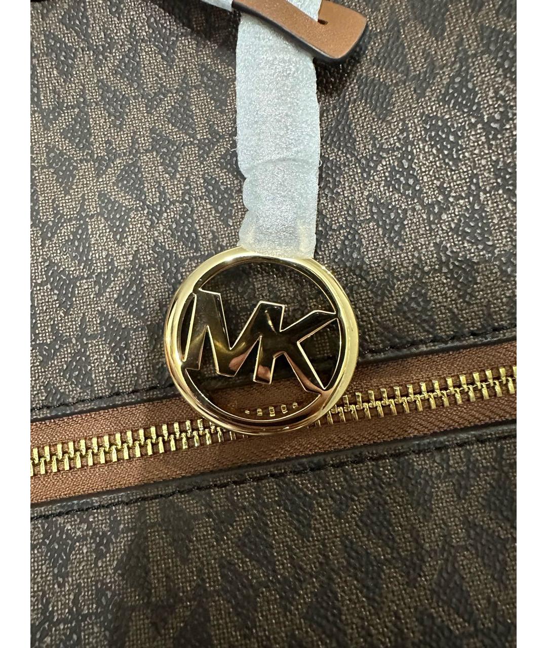 MICHAEL KORS Коричневая дорожная/спортивная сумка из искусственной кожи, фото 5