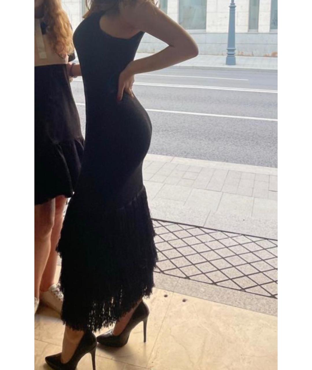 12 STOREEZ Черное льняное вечернее платье, фото 2