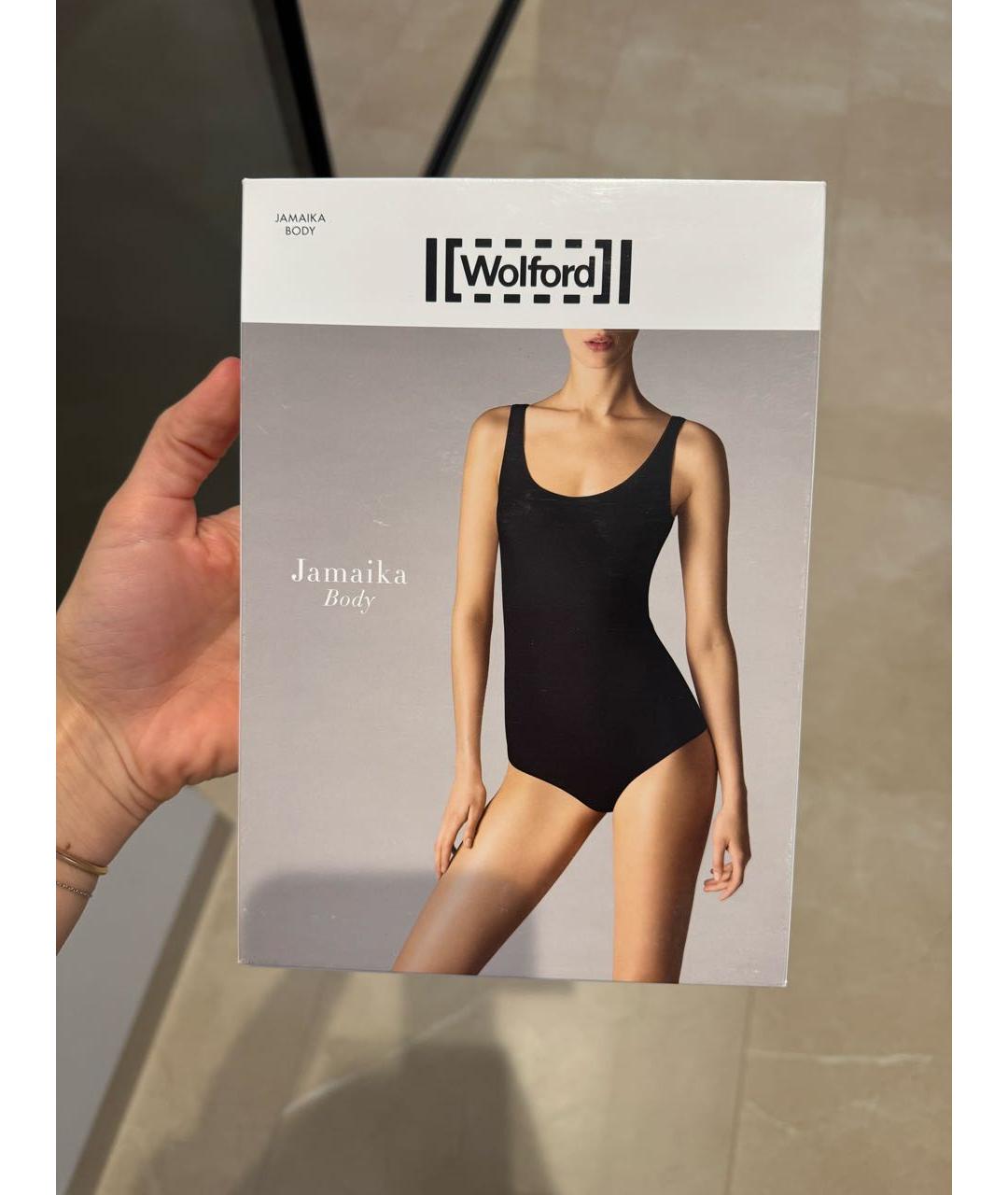 WOLFORD Черное хлопковое боди, фото 3