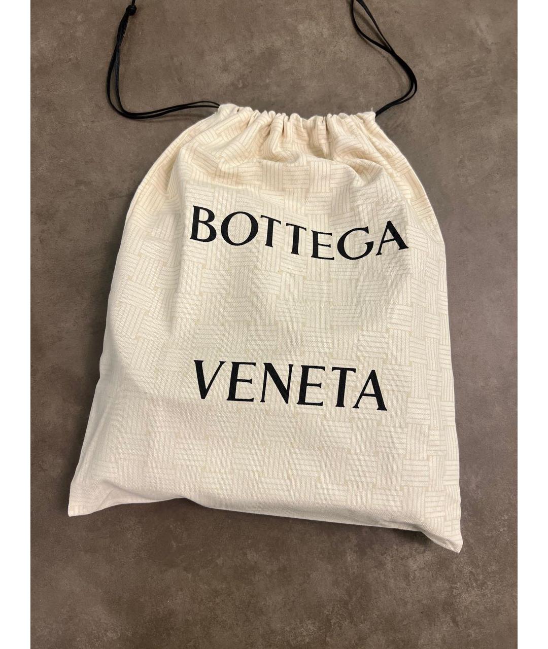 BOTTEGA VENETA Бордовая кожаная сумка через плечо, фото 5